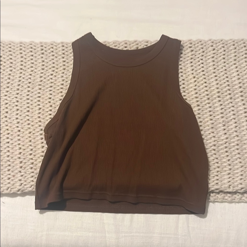 Brown Sleeveless Women's Top